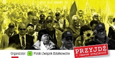 Manifestacja działkowców -  zobacz, gdzie odbędą się