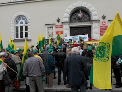 Informacja z przebiegu manifestacji związkowej przed Urzędem Wojewódzkim w Lublinie