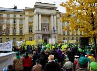 12 tysięcy działkowców manifestowało pod Sejmem i Kancelarią Premiera