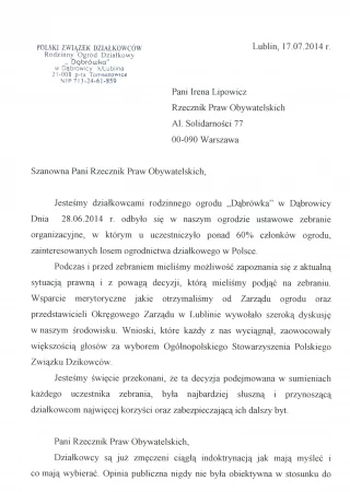 "Jesteśmy oburzeni, że wmawia się nam brak samodzielnego myślenia i woli"