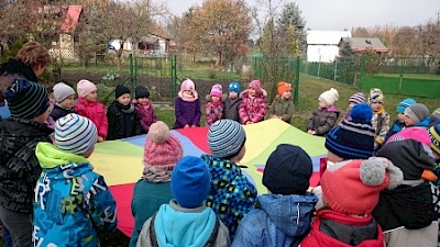 Przedszkolne Święto Pieczonego ziemniaka w ROD "Pod Lasem" w Białej Podlaskiej