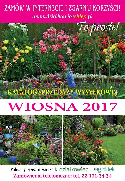 Katalog Wiosna 2017 wydawnictwa "działkowiec"