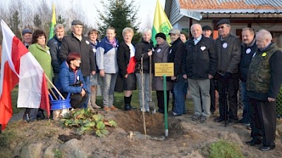 Działkowcy z ROD "Pod Lasem" świętują 100.rocznicę niepodległości Polski