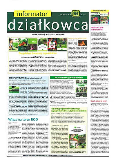 Informator działkowca czerwiec 2019