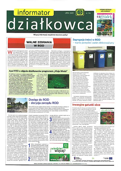 Informator działkowca lipiec 2020