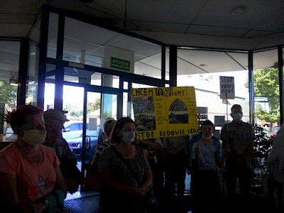 Protest Związku i działkowców przeciwko zmianie mpzp miasta Lubartów