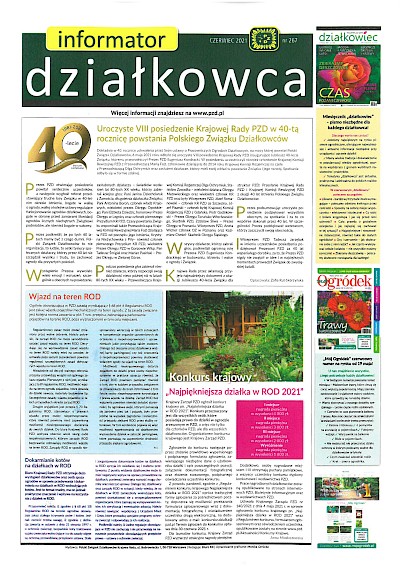 Informator działkowca czerwiec 2021