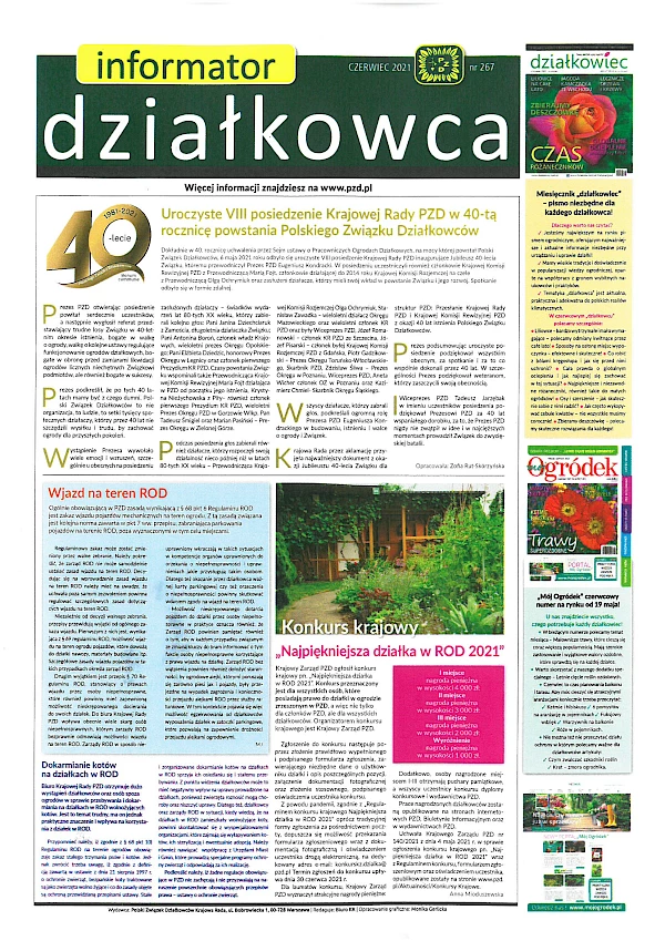 Informator działkowca czerwiec 2021